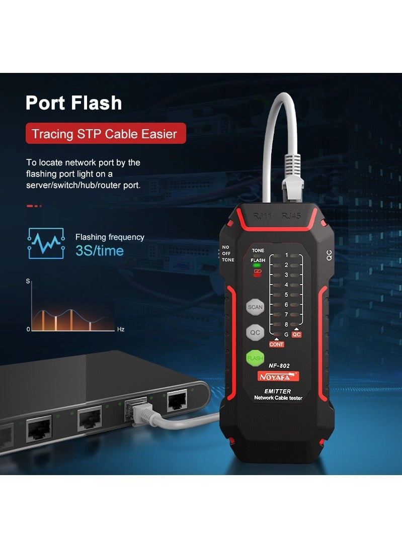 NF-802 - RJ11 RJ45 Scanning Wiremap