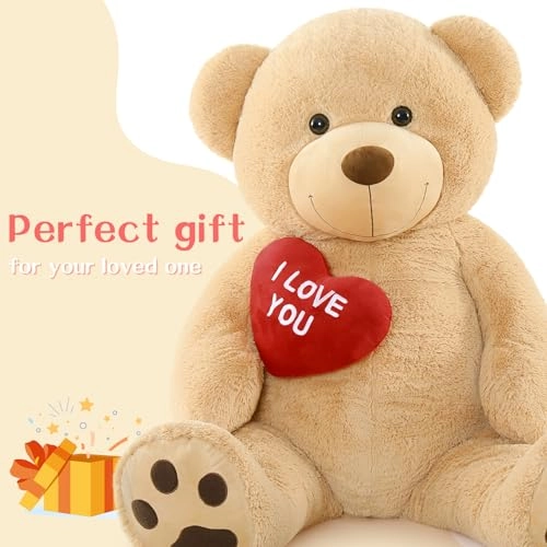 I Love You Teddy Bear - 152 cm