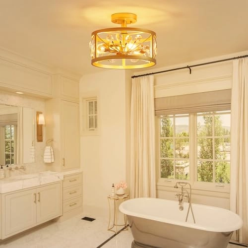 Crystal Leaf Chandelier