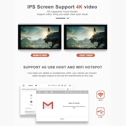 Car Headrest Video Player - 10 Inch