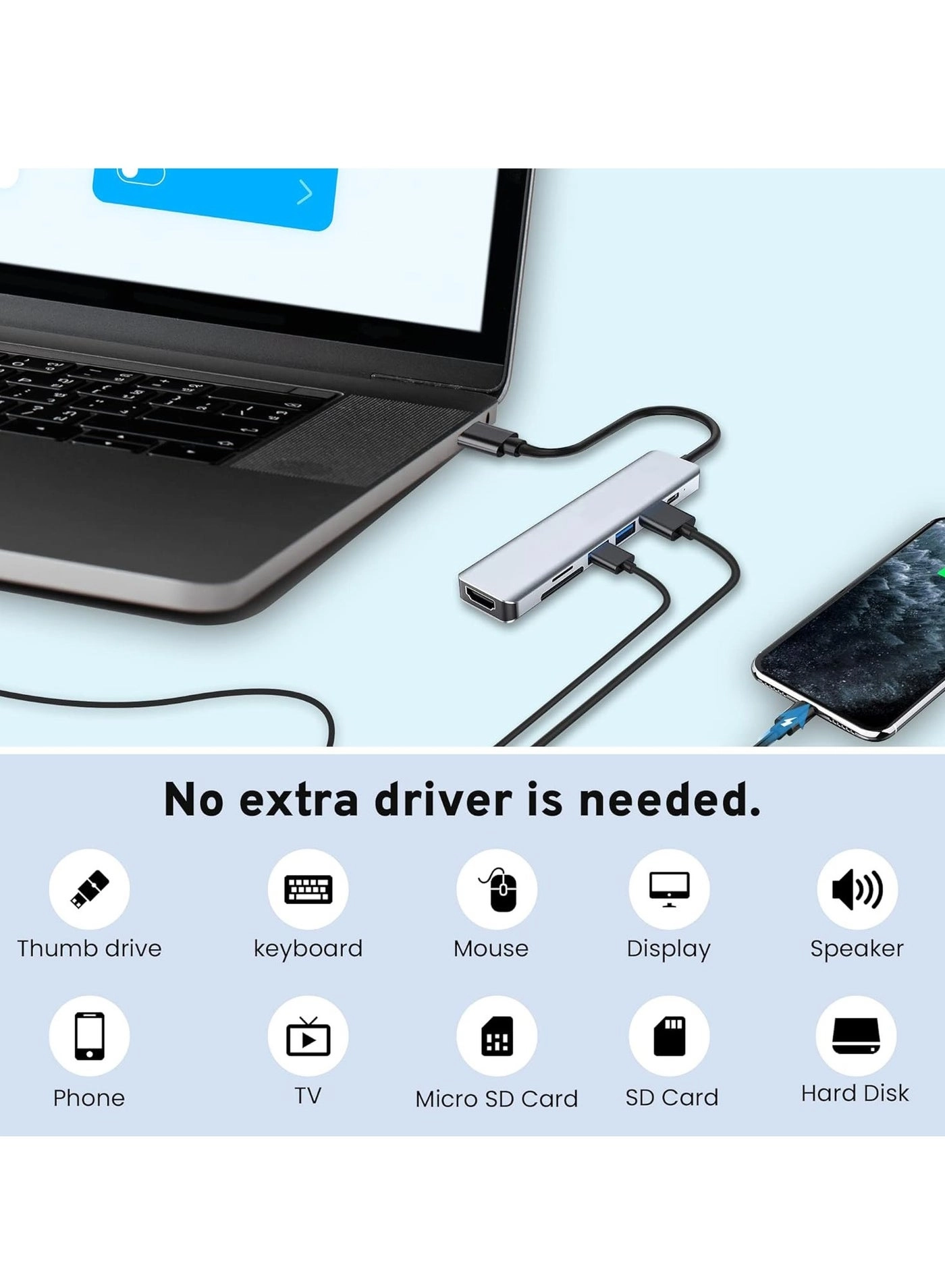 HUB-7IN1 - 4K HDMI 100W PD