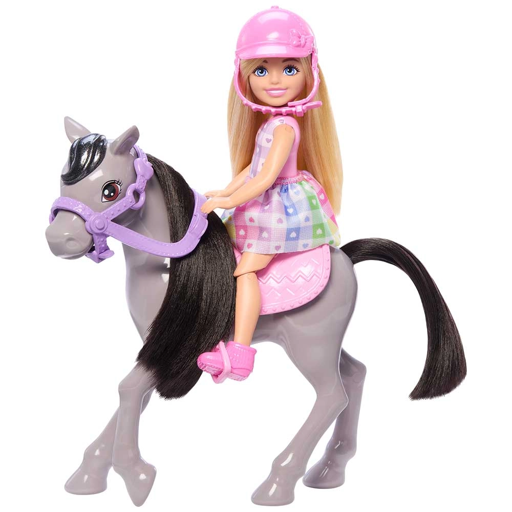 Chelsea Doll - Blonde + Pony - Pink Saddle