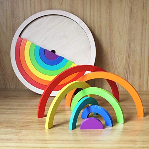 Rainbow Jigsaw Stacking Puzzle - 18 pieces