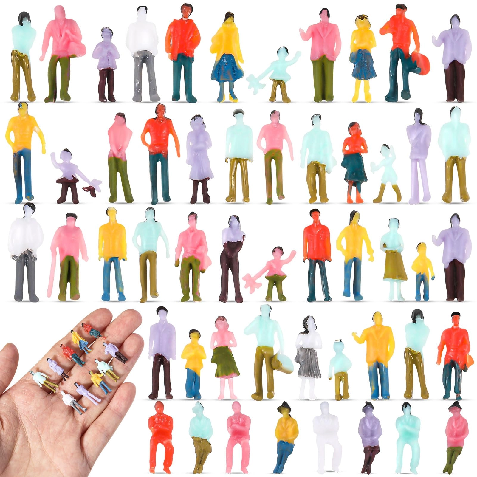 Namalu Mini Figurines - 200 Pcs 1:100 Scale