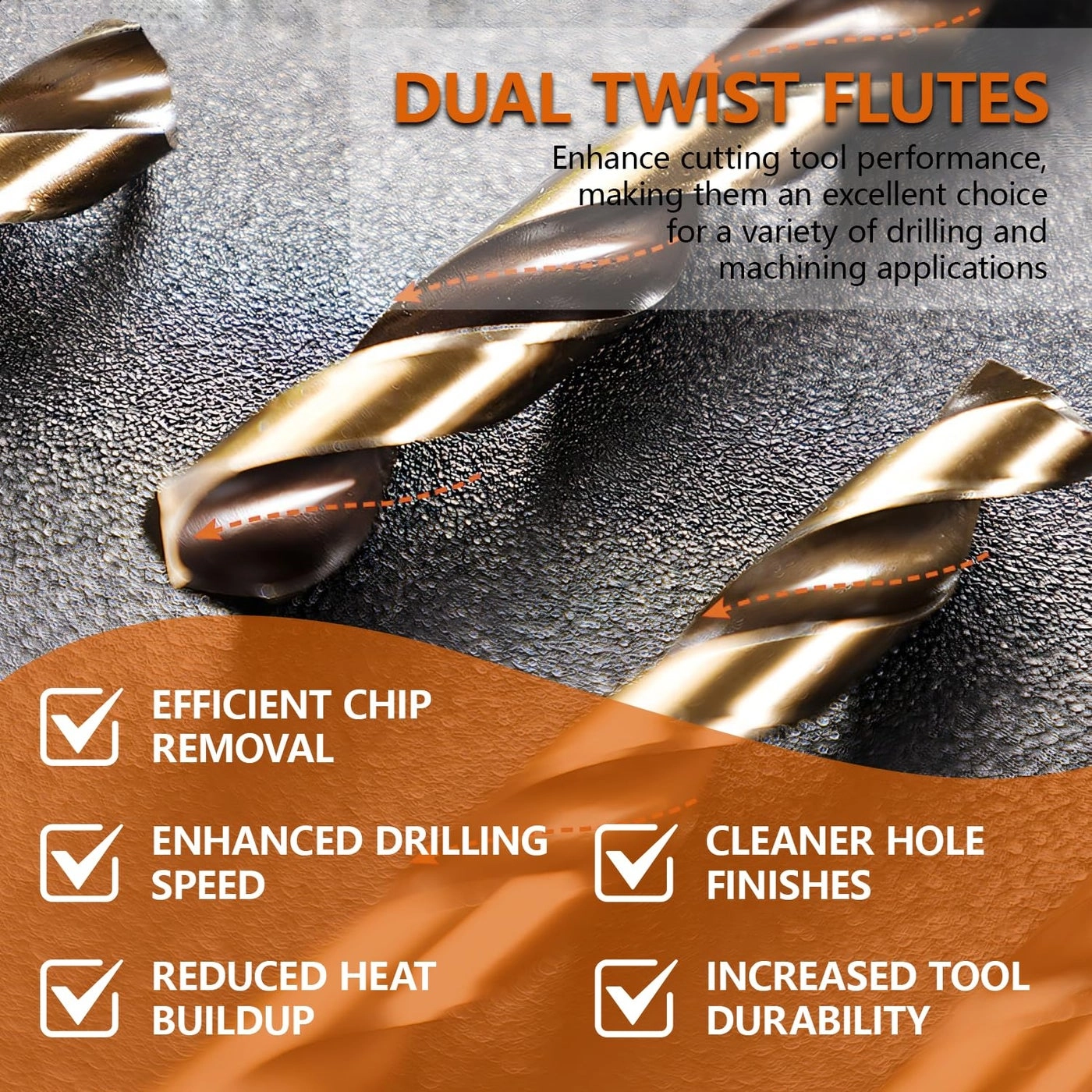 Drill Bit Set - M35 Cobalt 10-Piece 15/64 Inches