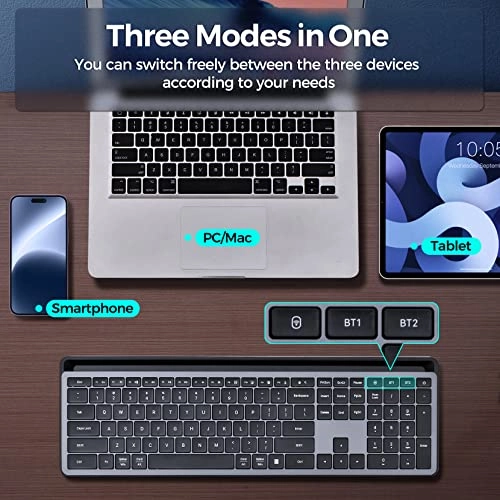 Wireless Bluetooth Keyboard - DE Wireless