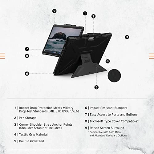 Kickstand Case with Pen Holder for Microsoft Surface Pro 11/10/9