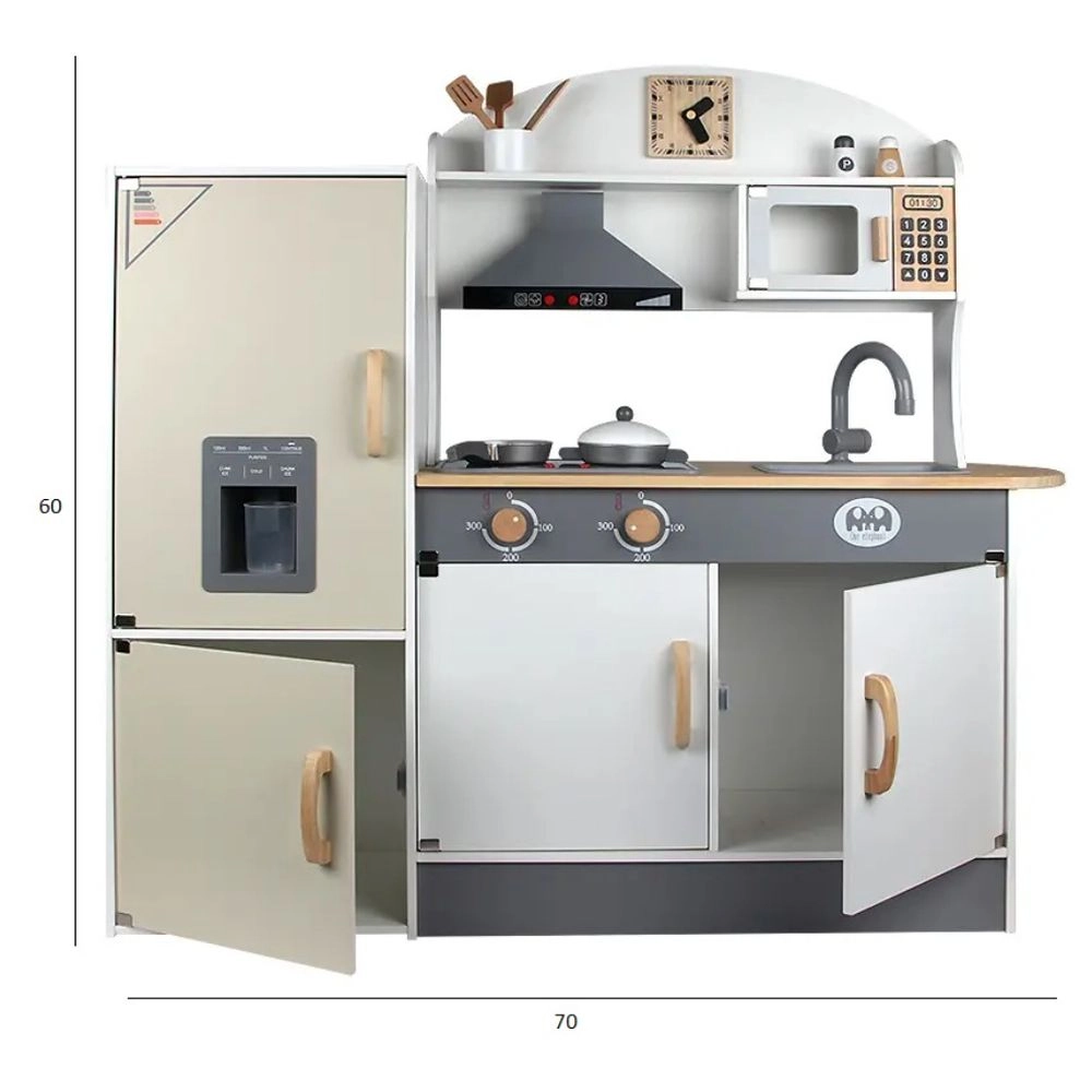 Wooden Kitchen Kids Toy Set - 60 x 70 x 26 cm (GF-MSN21008)