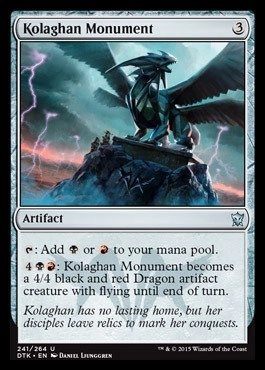 Wizards of the Coast Magic The Gathering Kolaghan Monument 241/264 - Dragons of Tarkir