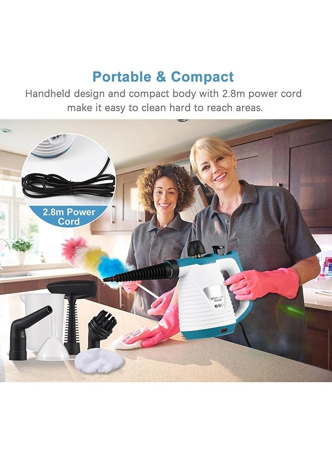 Handheld Pressurized Steam Cleaner - 900-1050W 220°F-230°F