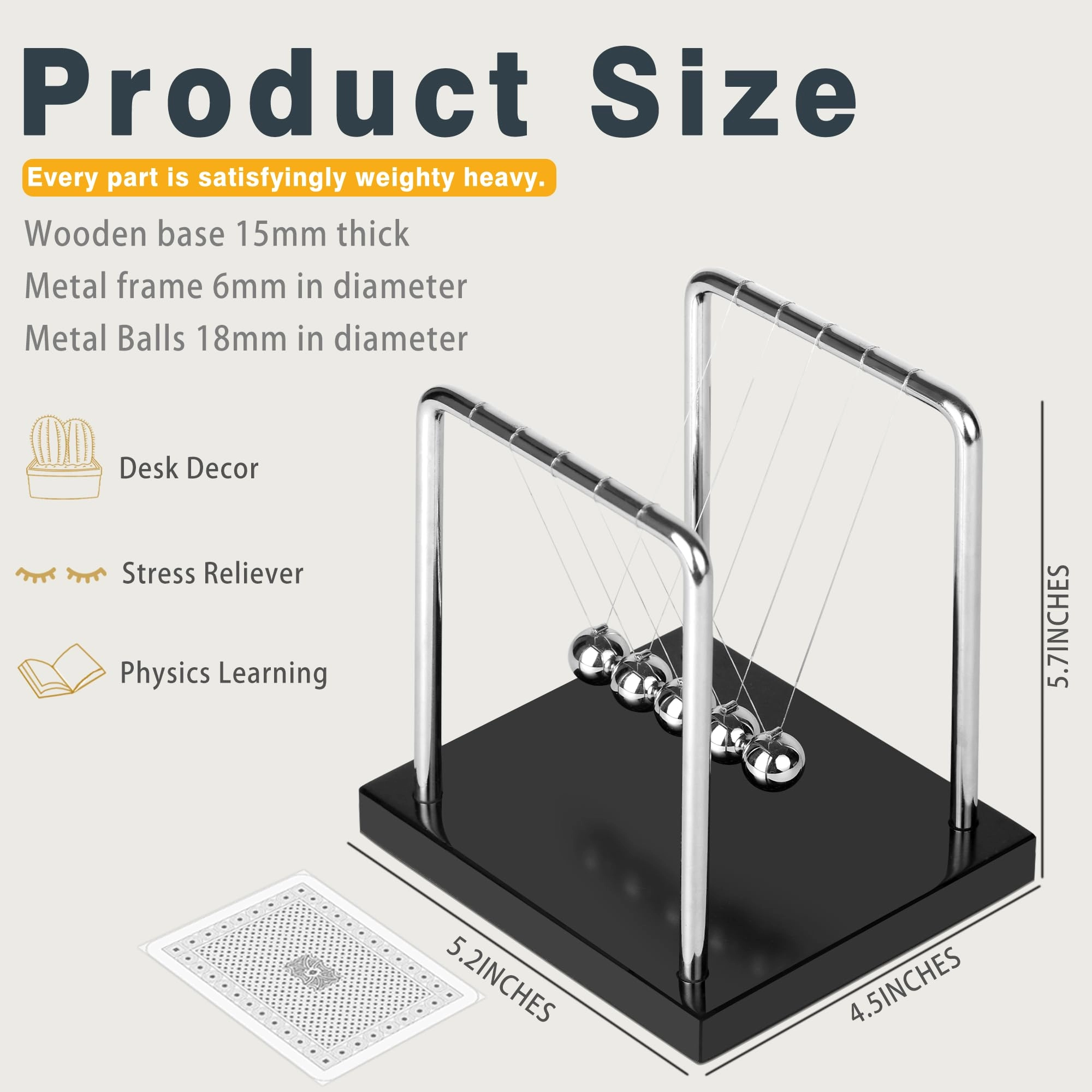 Newtons Cradle - Science 5 Balls