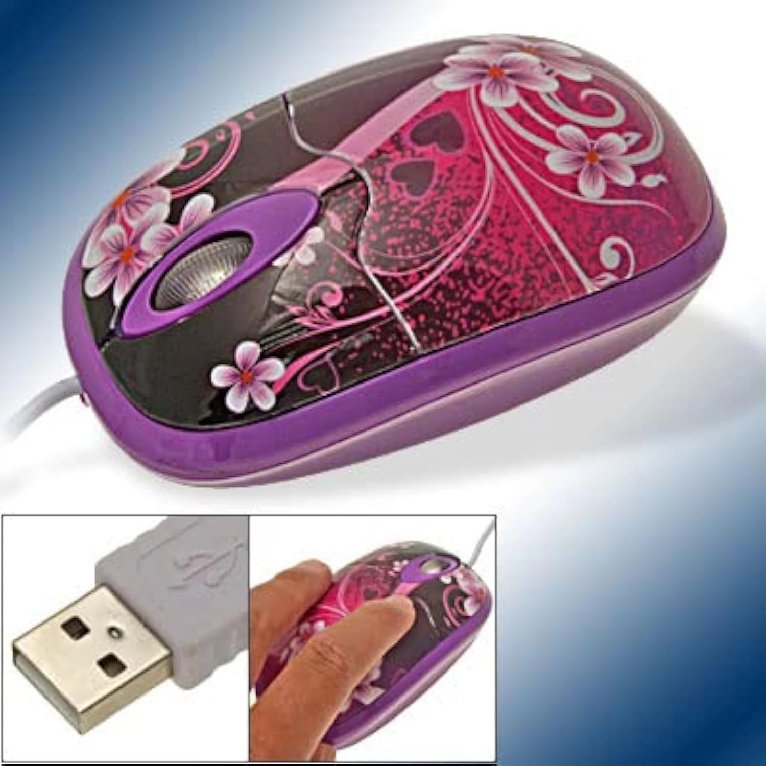 3D Optical USB Mini Scroll Wheel Mouse