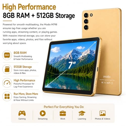 M798 Tablet 7" 5G 8GB RAM 512GB