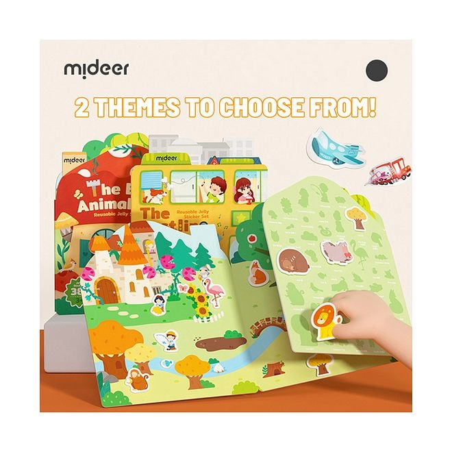 Cognitive Growth Activity Sticker Book Reusable Waterproof Durable Non-Toxic 39 pcs