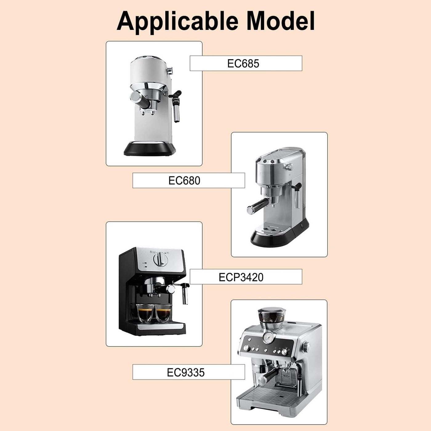 Steam Nozzle - Stainless Steel EC680 EC685 ECP3420 ECO310