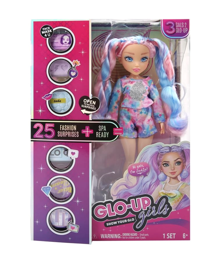 Sadie Fashion Doll - 25 Surprise Accessories Color-changing Hair Ages 6+