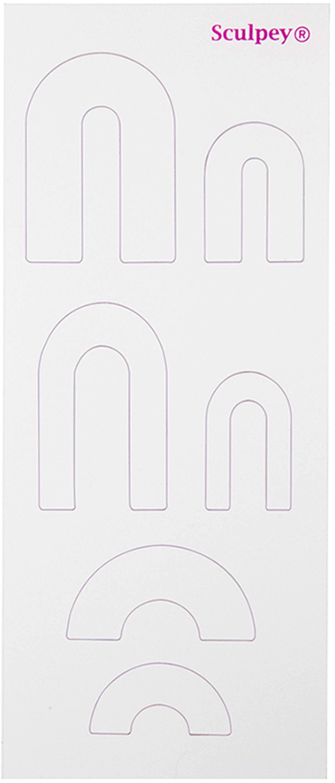 Jewelry Design Template Set - 6 Templates 64 Unique Shapes