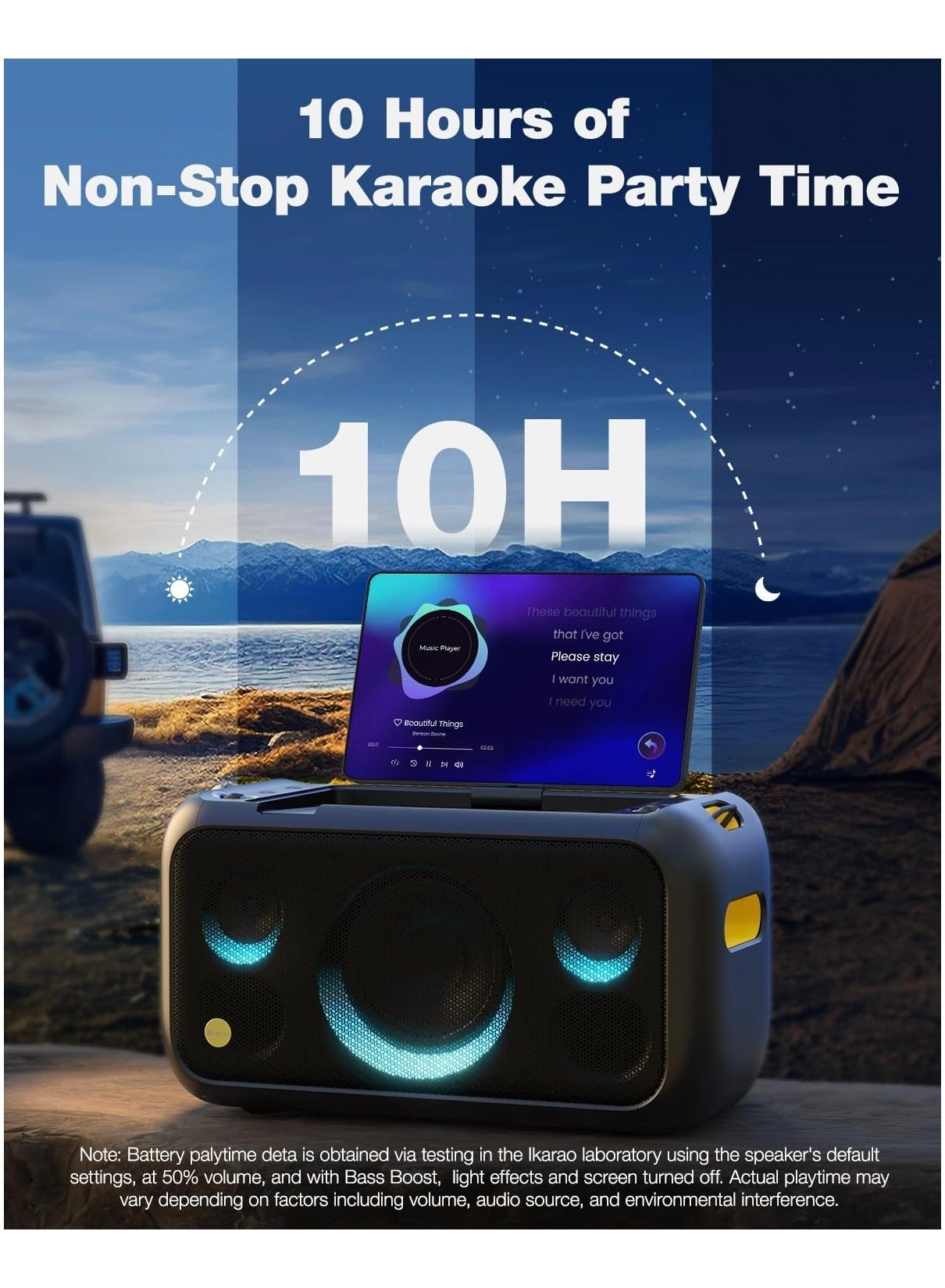 Break X1 - 2 wireless microphones 800W peak to peak power