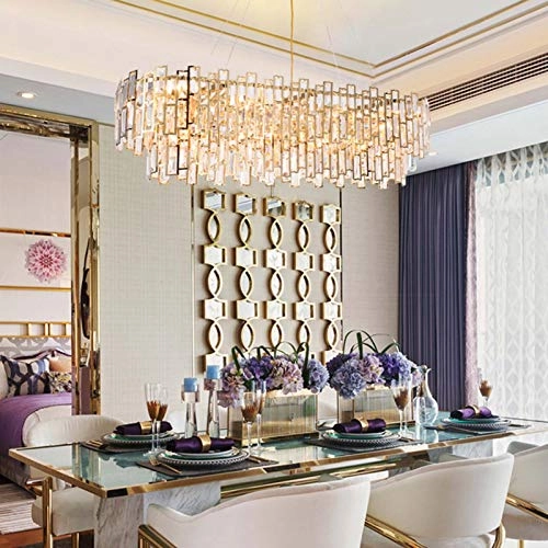 E14 Light Luxury Round Crystal Chandelier - 90*35*45cm Golden