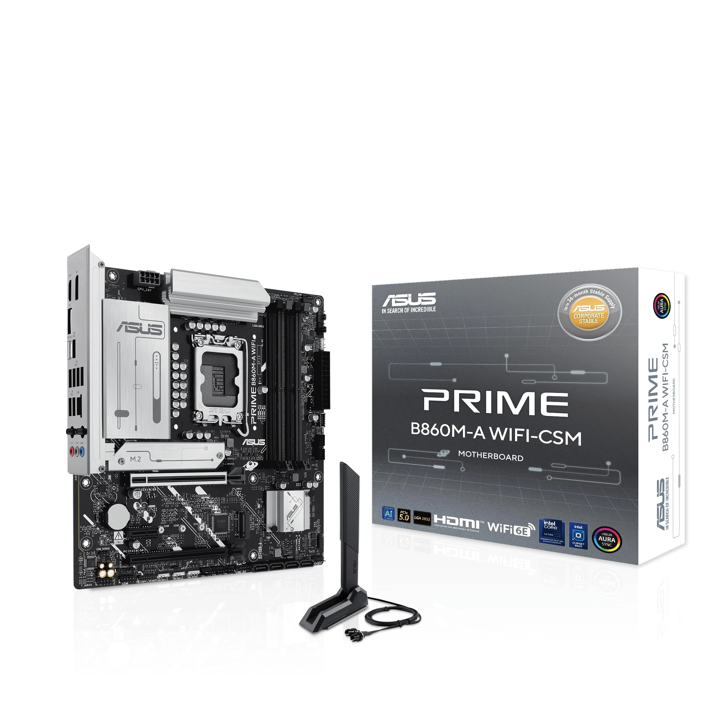 ASUS PRIME B860M-A - DDR5 PCIe 5.0 Wi-Fi 6E
