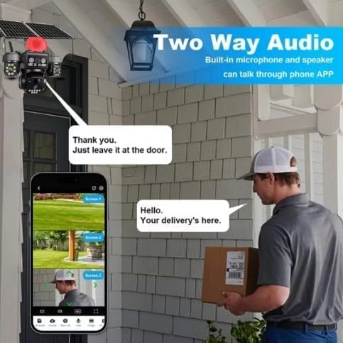 12K Solar Powered Surveillance Camera