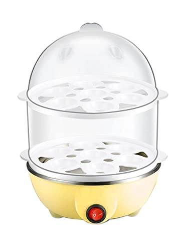Multi-Function Double-Deck Egg Steamer - Multicolour