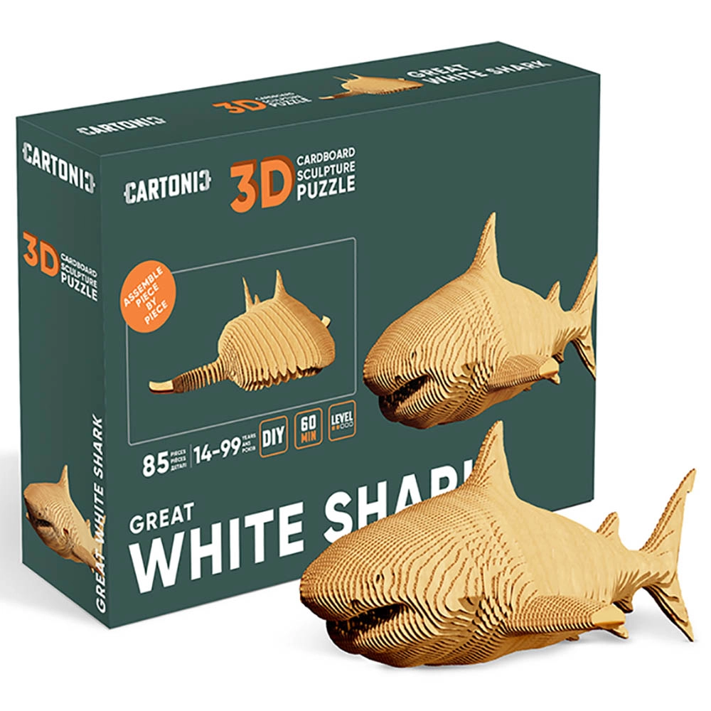 Great White Shark 3D Puzzle (CARTSHARK) - 85 pcs
