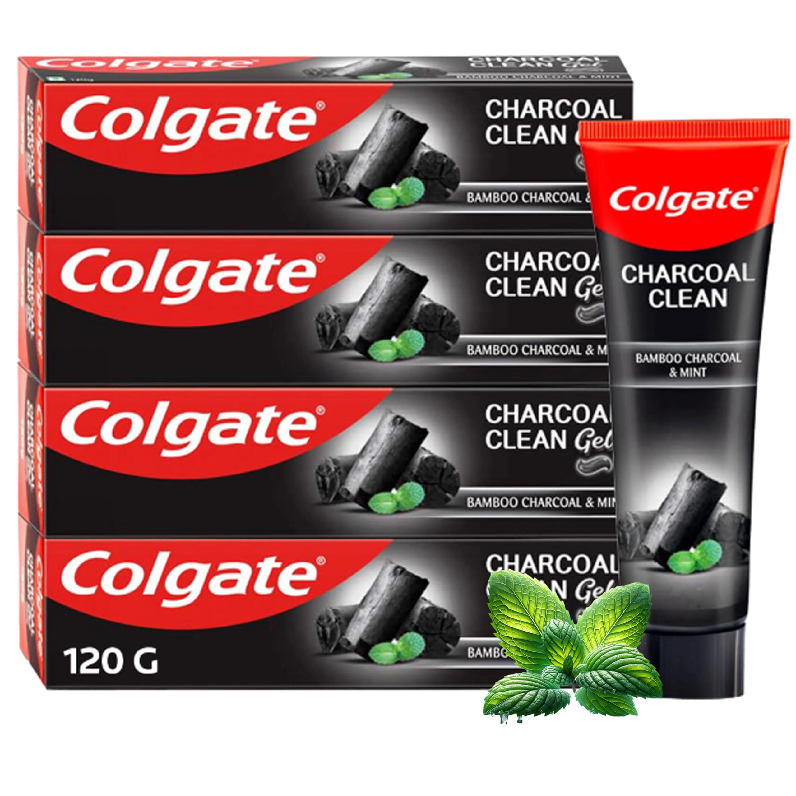 Colgate-Palmolive (India) Ltd Charcoal Clean Bamboo Charcoal & Wintergreen Mint Toothpaste Adult 480 ml