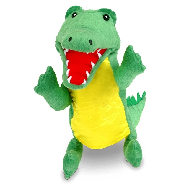 Hand Puppet Crocodile - Green 26 x 50 cm