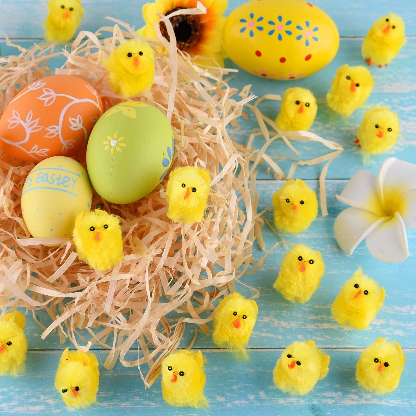 Mini Easter Chicks - 46 Pcs Easter