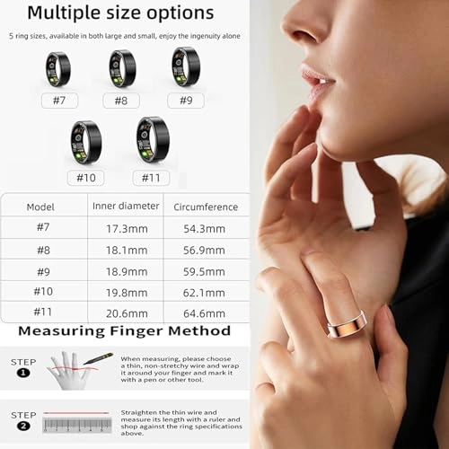 Smart Ring - Fitness Tracker Heart Rate Oximetry