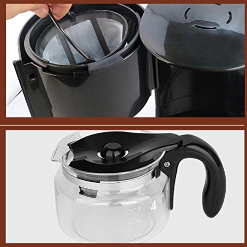 Filter Coffee Maker - One Touch Keep Warm Removable Filter