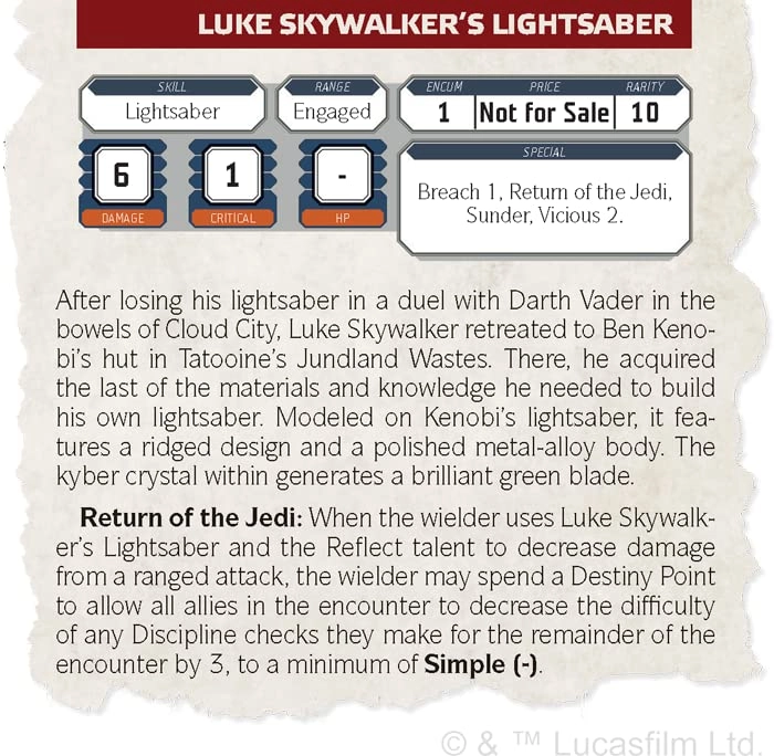 Star Wars: RPG - Gadgets and Gear