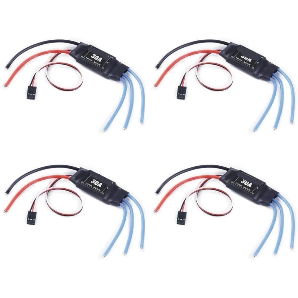 Brushless Electric Speed Controller - 30A XT60 Plug Pack of 4