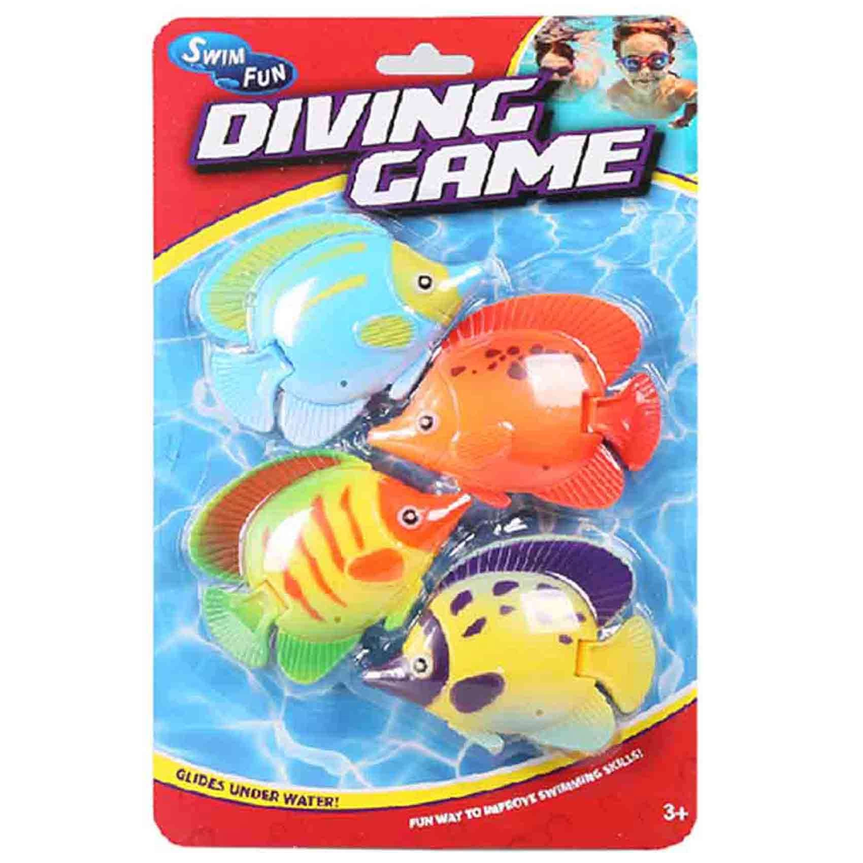 MONDO Diving Regal Fish Toys - 4-piece Assorted Colors