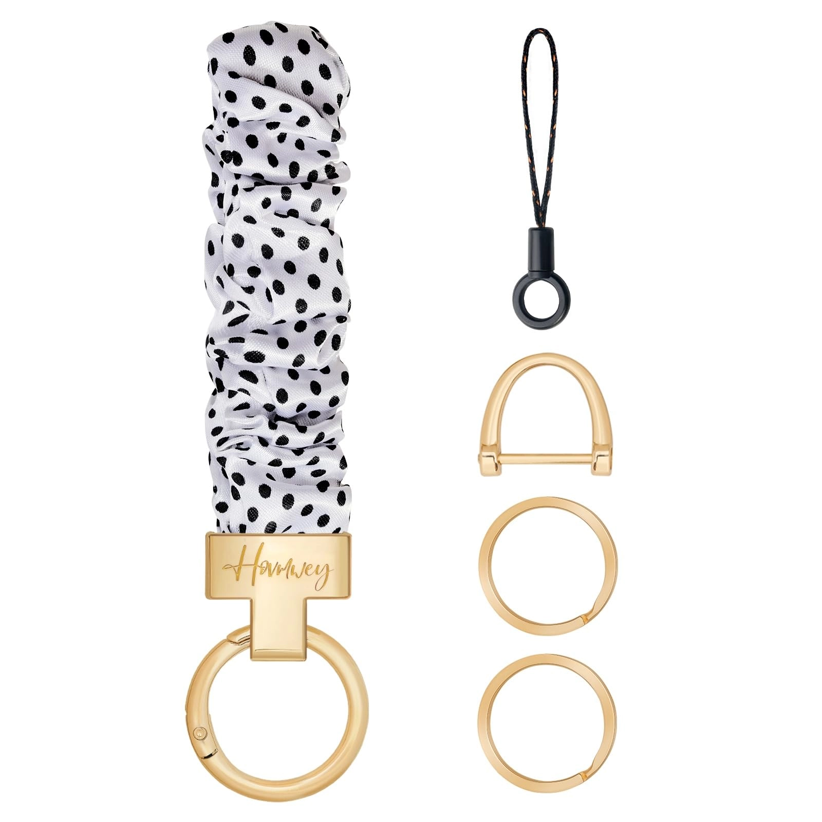 Stretchy Scrunchie Keychain Wristlet - Fun