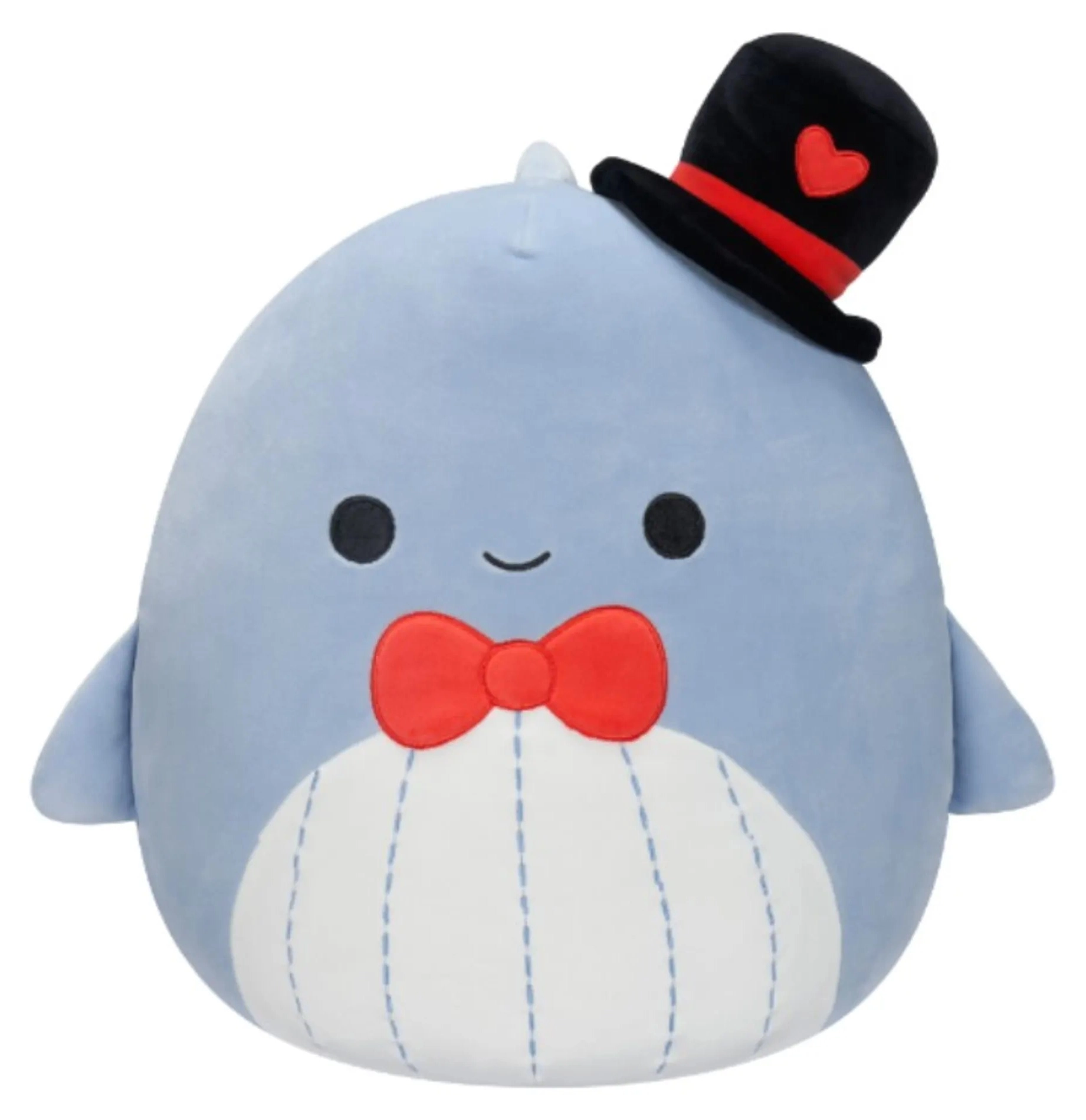 Squishmallows Samir the Whale 12.5 cm Plush Gray