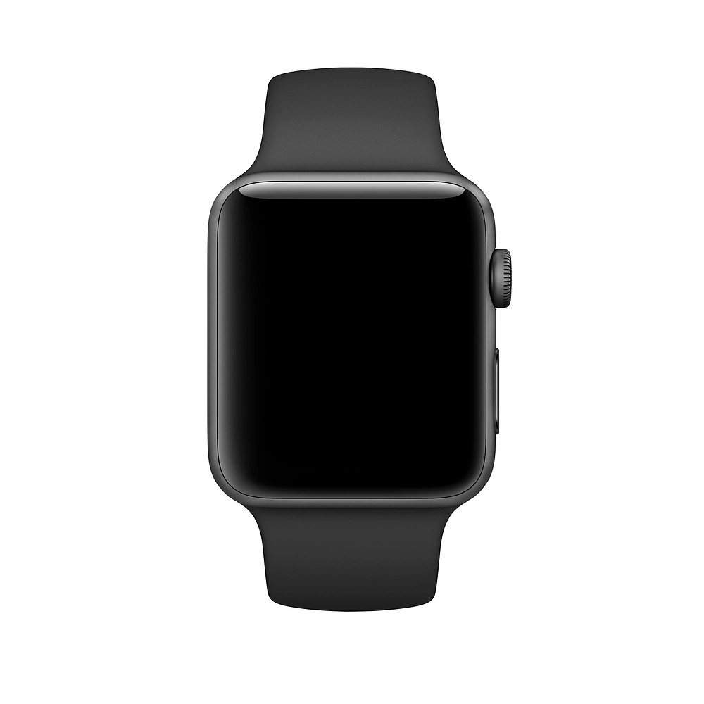 Sport Band for Apple Watch 42mm - Pin-and-Tuck Midnight Black M/L