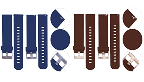 2 Pack 20mm Silicone Watch Band for Sekonda Motion