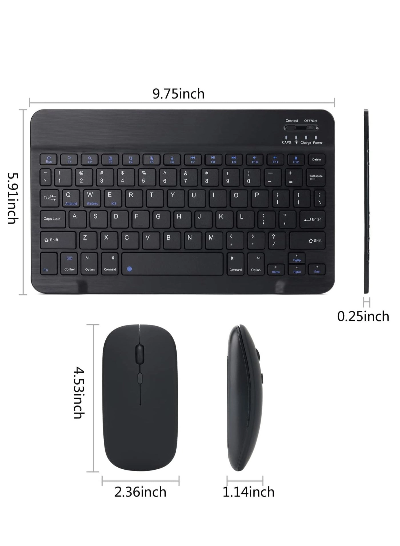 Keyboard and Mouse Combo - US Wireless