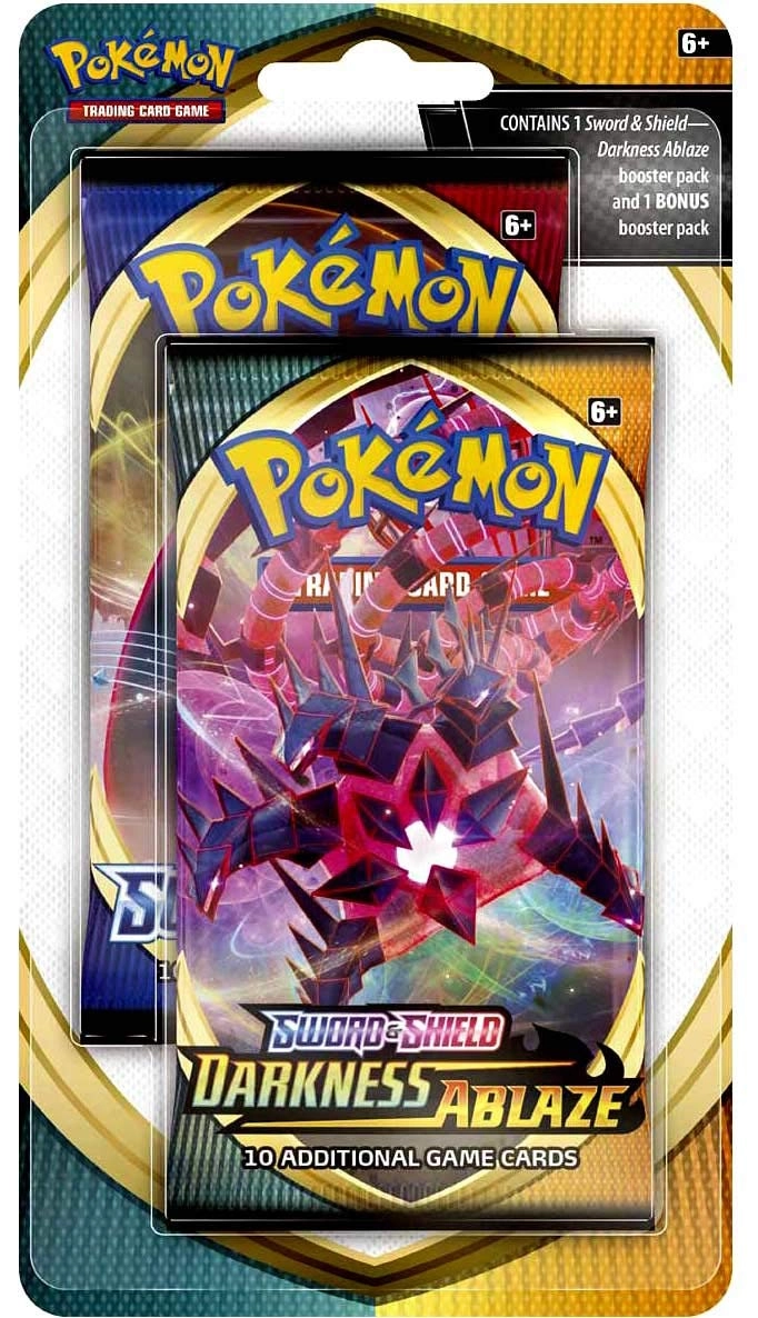 Pokémon Darkness Ablaze booster pack + Bonus booster pack - 2pcs