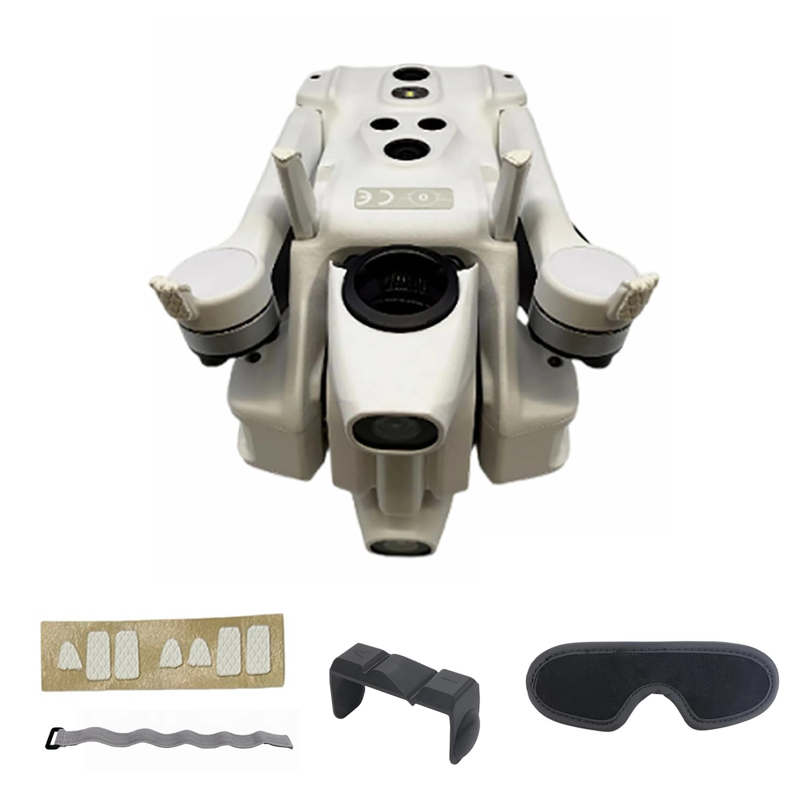 Tuvzylory Landing Gear Protection Pads - for A1 + Gimbal & Lens Protection Cover + Propeller Storage Ties + Goggles Dust & Sunlight Cover