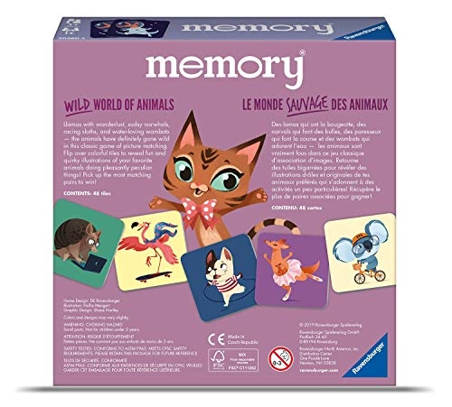 Wild World of Animals Memory Game - 3 years and up 48 pieces