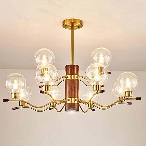 E27 Japanese Style Log Belt Chandelier - 4 head White