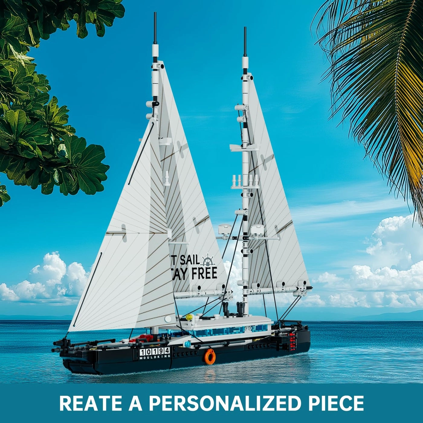 Modern Twin-Masted Sailboat (10194) - Ocean Explorer