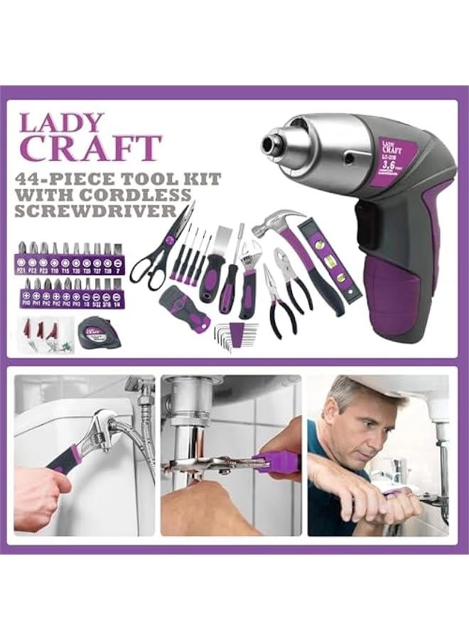 Cordless Screwdriver Set (44 Pcs)