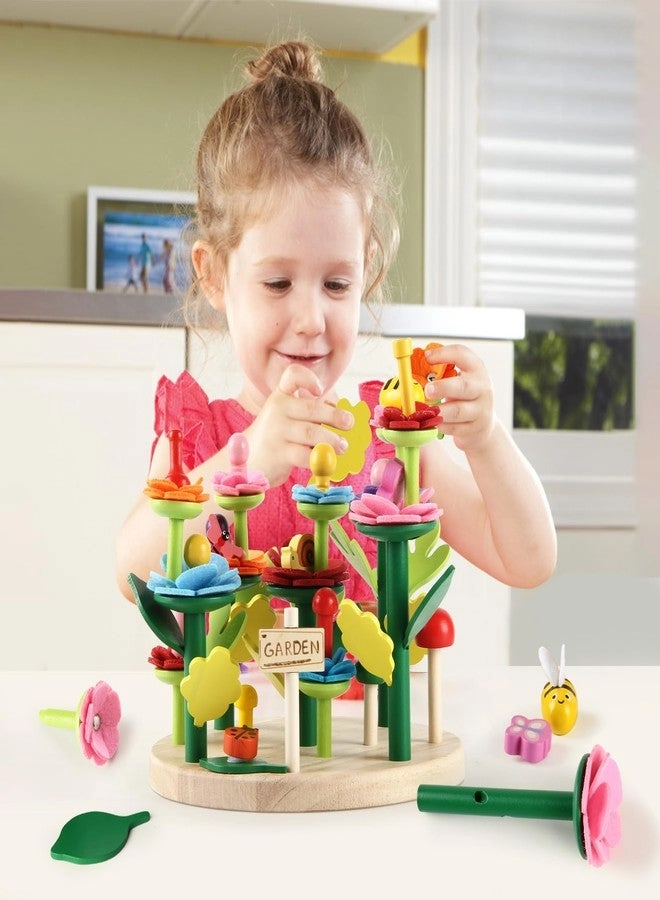 Wooden Flower Garden - 51 pcs