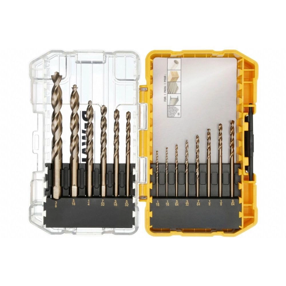 Cobalt Alloy Steel Drill Bit Set - Cobalt Alloy Steel 14-Piece
