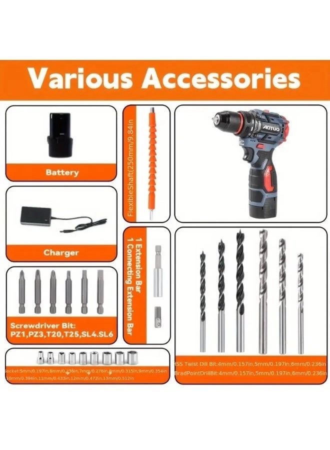 Cordless Drill Set - 4.0Ah 18V