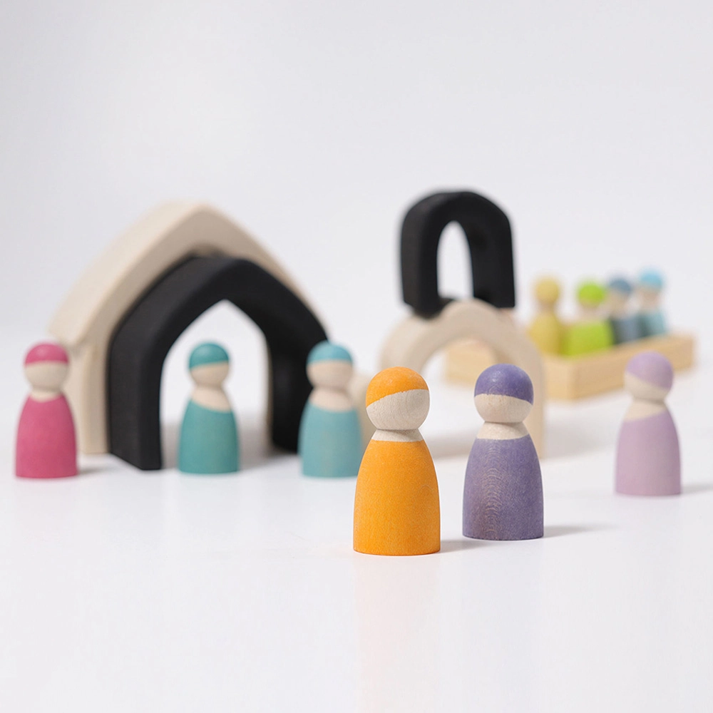 Stacking House - Suitable for 1 year and above 5 pieces